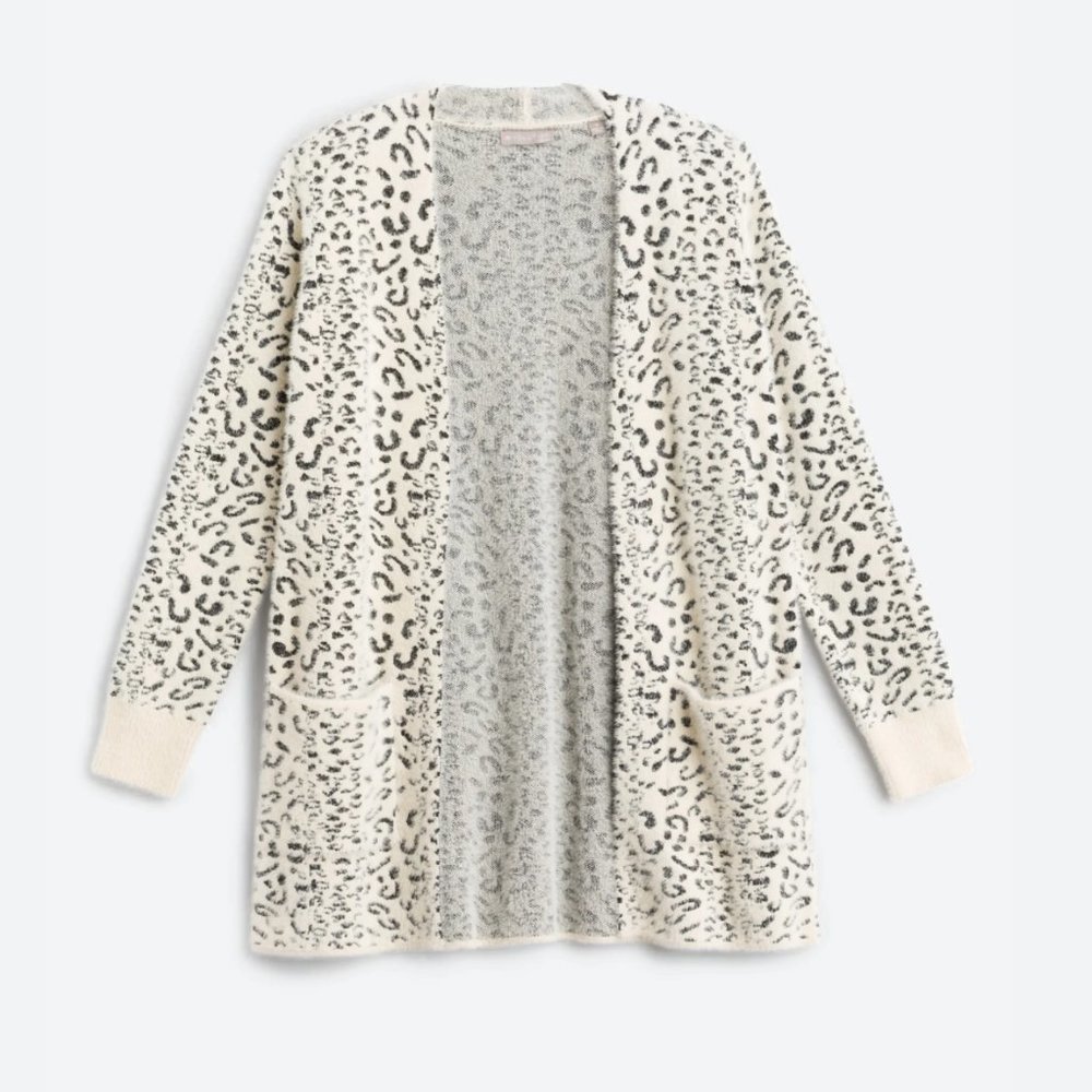 Wallie Fuzzy Open Cardigan